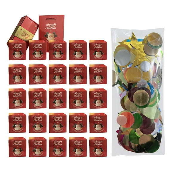 Exhoden 18 Boxes Red Surprise Gift Box Explosion, 2024 Newly Merry Christmas Surprise Gift Boxes And Sequins , Folding Pop-Up Explosion Gift Box, Christmas Boxes，Explosion Gift Box For Birthday