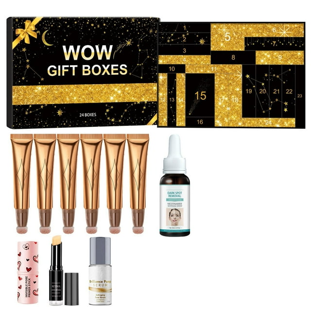 Exhoden Beauty Advent Calendar 2024, 24 Days Makeup Set Countdown