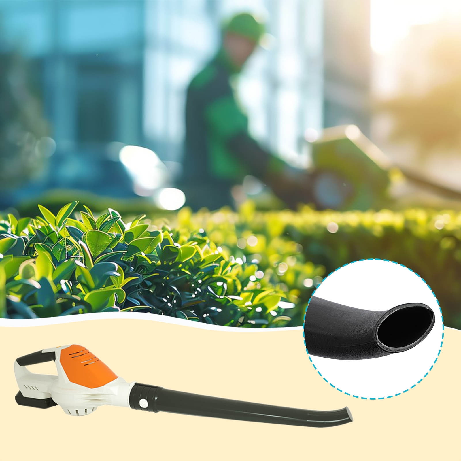 Exhoden Cordless Leaf Blower, Powerful Motor, Electric Leaf Blower for