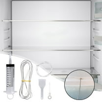 Exhoden Fridge Drain Hole Cleaning Set-Reusable Dredging Set, for Drain Pipe for Clogged Lines in the Refrigerator,Mobile Away Pipe Cleaning Brush