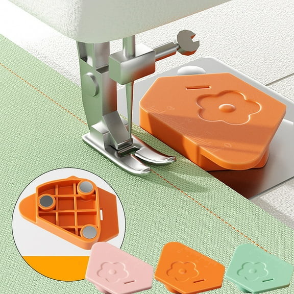 Exhoden Magnetic Seam Guide for Sewing Machine,2024 Upgraded Multi-Purpose Tool Polygonal Strong Magnetic Gauge,Multifucntional Seam Guide Hemmer with Scale,Polygon Magnetic Regular Sewing Machine