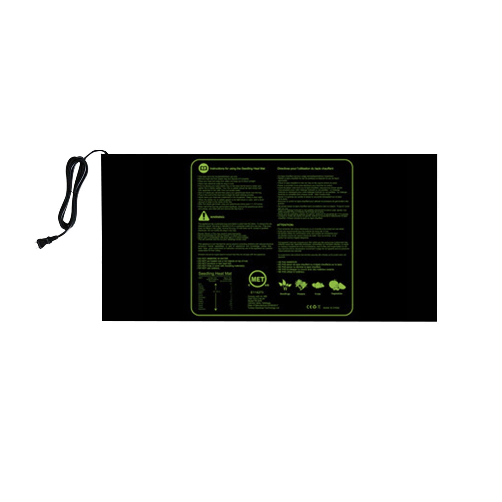 Exhoden Portable Heating Pad Back，Plant Heating Pad Heating Pad Seed Germination And Growth Pad