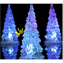 Exhoden Table Top Christmas Tree With Multicolor Lights,2/3/5 Piece Mini Colorful Led Acrylic Christmas Tree Night Light Home Xmas Party Decoration,Christmas Tree Light Decorations Indoor Outdooor