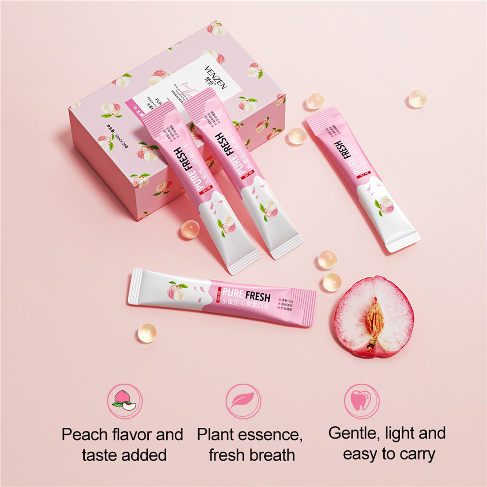 Exhoden Travel Size Mouthwash，Clean teeth spa, gentle care of teeth