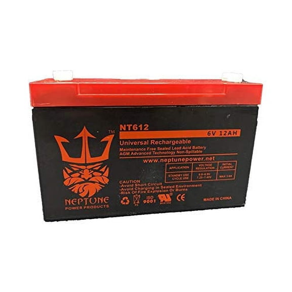 Exide SRB-6V10 6V 12Ah SLA Replacement Electric Scooters Battery by Neptune