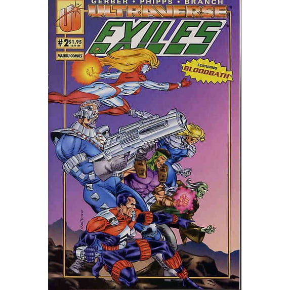 Exiles (Malibu) #2 VF ; Malibu Comic Book