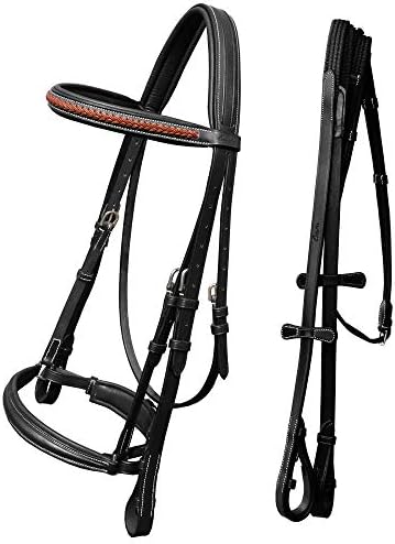 Faixa De Testa Exion Horse - Browband Com Cristais Para Adestramento