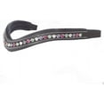 thumbnail image 1 of Exion Horse Browband For English Bridle | Curved Shape Padded Equestrian Browband For Show & Dressage | Clear, Peridot, Fuchsia, Tanzanite Crystal Browband For Horses, 1 of 5