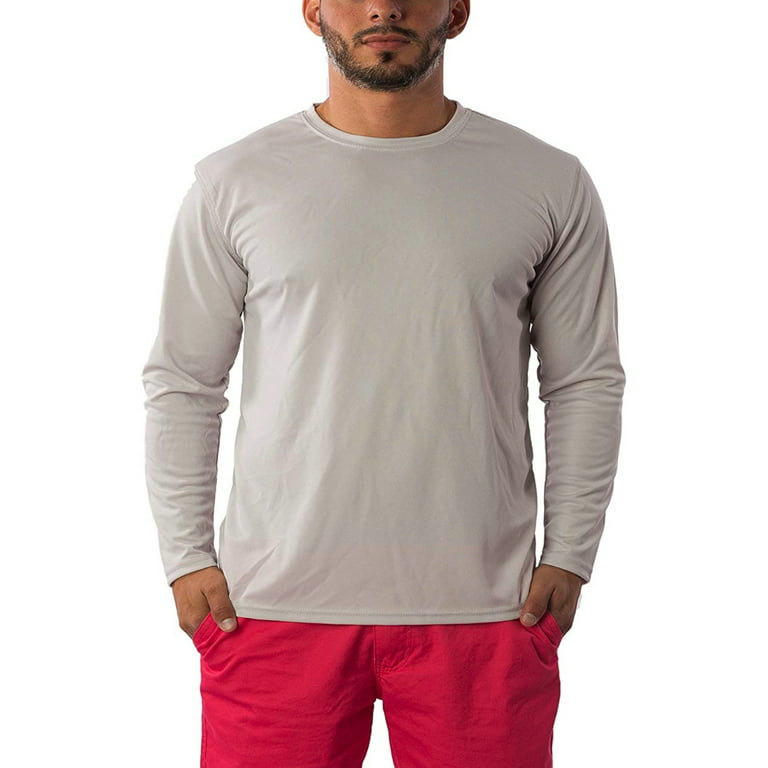 Exist Men's Long Sleeve UPF 40 UV Sun Protection Dri Fit Performance Shirt  