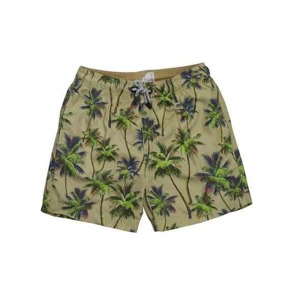 Exist Mens Quick Dry Beach Board Print Shorts Swim Trunks, Olive, Size: 2X