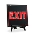 Exit 5"x 5" Square Table Sign With Acrylic Easel Restaurant & Cafe