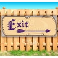 thumbnail image 1 of Exit Arrow 13 oz Vinyl Banner With Metal Grommets, 1 of 4