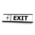 thumbnail image 1 of Exit, Black Frame Desk Sign (2 x 8"), 1 of 3