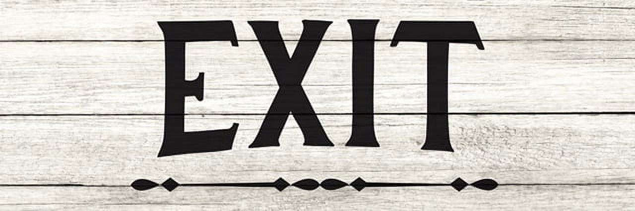 Exit Chic White Farmhouse Wood Sign Wall Décor Gift 6 x 18 Wood Sign B3 ...