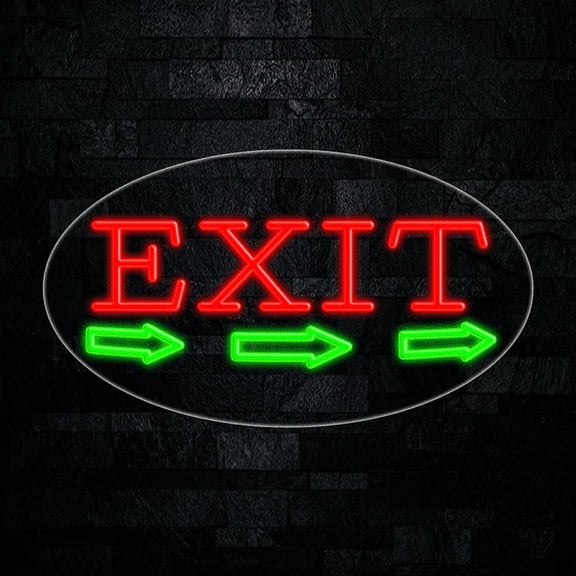 Exit LED Neon Sign 28"L x 16"H #34447