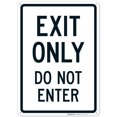 thumbnail image 1 of Exit Only Do Not Enter Sign,, 1 of 1
