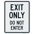 thumbnail image 1 of Exit Only Do Not Enter Sign,, 1 of 8