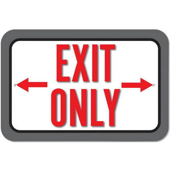 Exit Only Sign