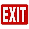 thumbnail image 1 of Exit Red Background Sign,, 1 of 8