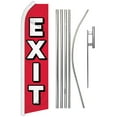thumbnail image 1 of Exit (Red) Super Flag & Pole Kit, 1 of 1