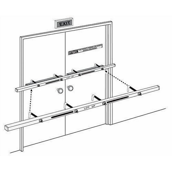 Exit Security Inc Exit Security Hook-On 72 Outswinging Door Bar