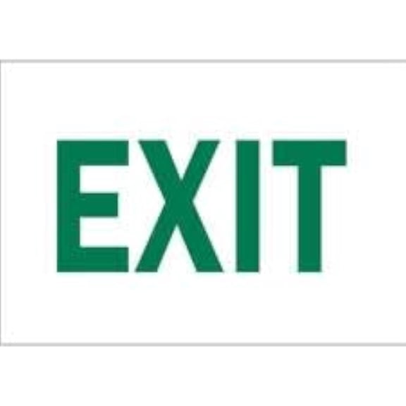 Exit Sign - Security and Admittance Sign - Exit Sign, No.6073 Safety Sign, 8 X 12 Inch Metal Tin Sign