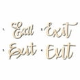 thumbnail image 1 of Exit Sign Unfinished Wood Cutout Home Decor DIY Option 4- 30" Wide / 1/4", 1 of 3