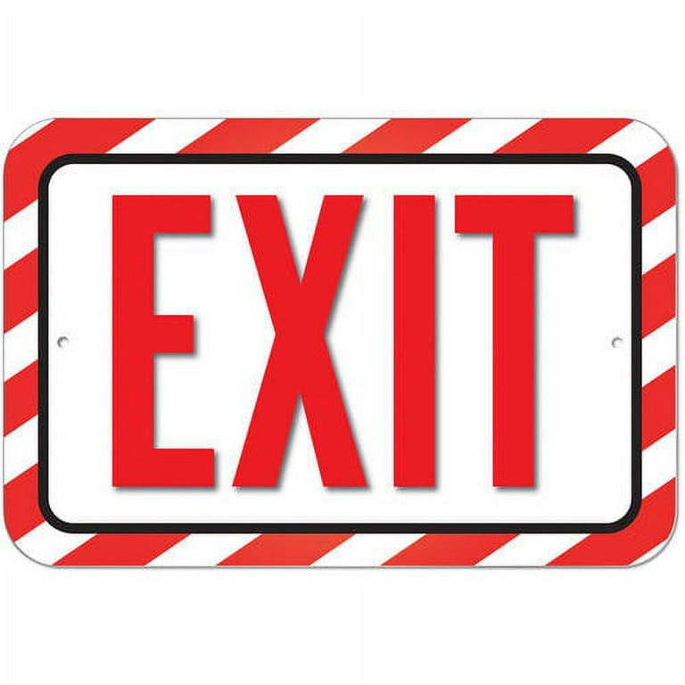 exit-sign-walmart-com for Free Printable Enter And Exit Signs Exit Sign - Walmart.com for Free Printable Enter And Exit Signs