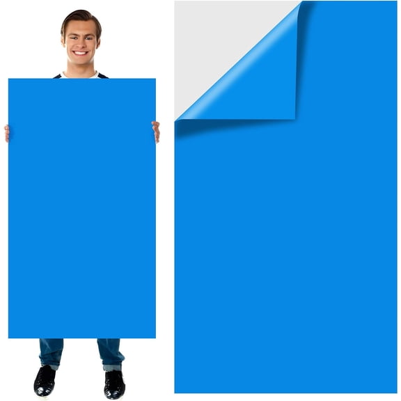 Exlarge Pool Liner Repair Patch - 4.1ft x 2.8ft Self-Adhesive PVC Vinyl Repair Patch for Bounce Houses, Pool Floats, Tents, Canopy, Air Beds Vinyl Pools(Blue)