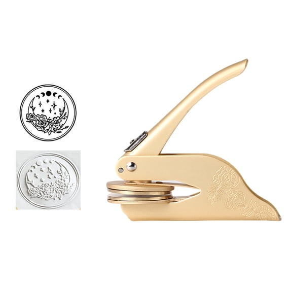 Exlibris Stamp Embossing Sealing Stamp Metal Embossing Stamp Paper Embossing Pliers for Gift Envelopes Paper