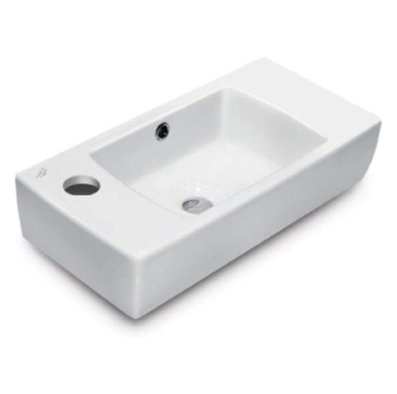 Exlonjet 001600-U-One Hole City Rectangular Ceramic Wall Mounted/Self ...