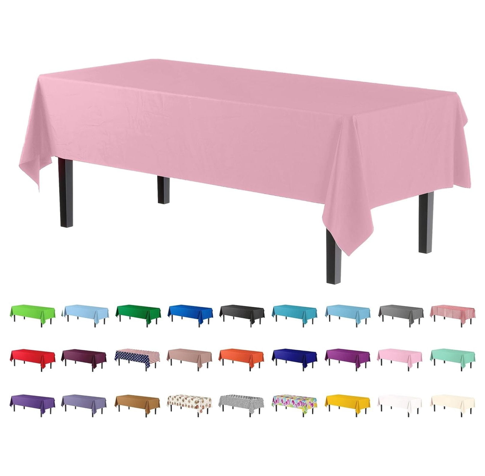 Tovaglie Rotonde In Plastica Gialle Evershine - Confezione Da 12 Per