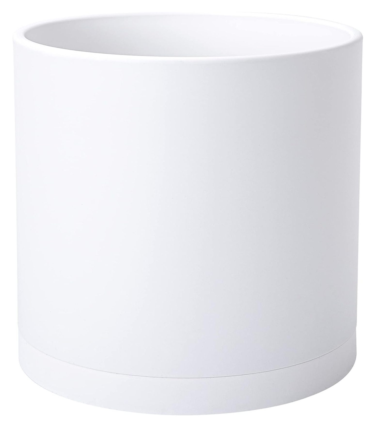 Exlonjet 14 Inch White Plastic Planter Pots for Plant Pot with Drainage ...