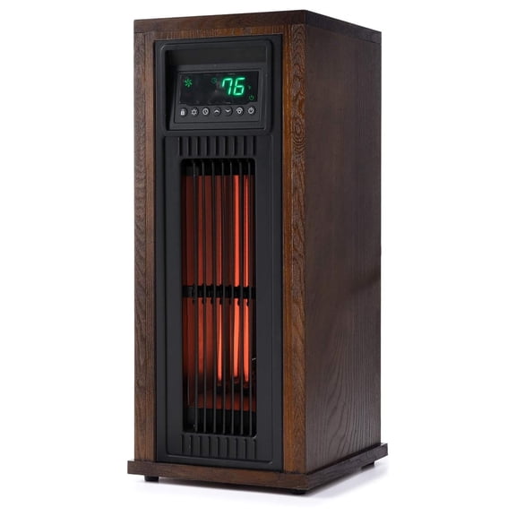 Exlonjet 23-in. 3-Quartz Infrared Tower Heater with Oscillation, Control, and Timer, Electric Space Heater for Home, Office, Bedroom
