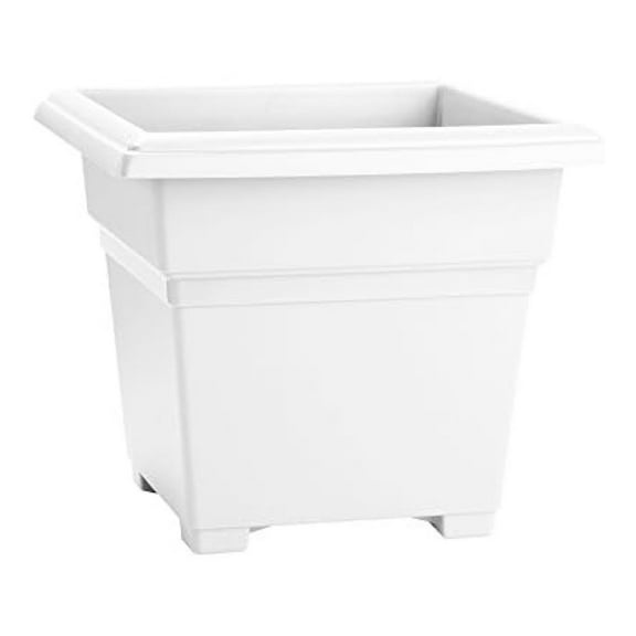 Exlonjet 26182 Countryside Tub Planter, 18-Inch, White