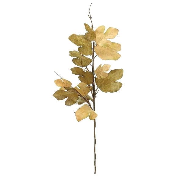 Exlonjet 47" Fig Leaf Spray Olive Green Tan (pack of 6)