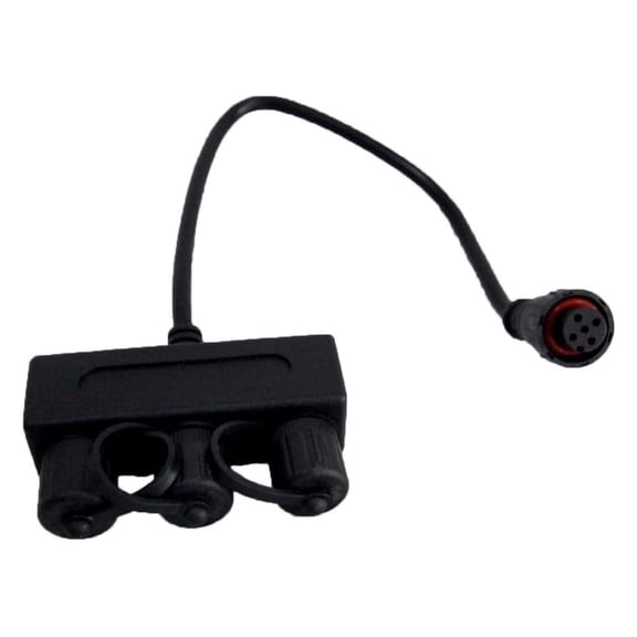 Exlonjet 84062 Color Changing Lights 3-Way Wire Splitter, Black