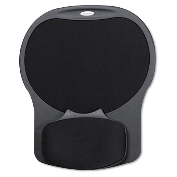 Exlonjet 93730 Gel Mouse Pad,w/Wristrest,10-Inch x12-Inch x1-1/2-Inch,Texture/Black