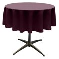 thumbnail image 1 of Exlonjet Fabric & Foam Inc, 36" Round Polyester Poplin Tablecloth for 24" Round Small Coffee Table with 6" Drop. (Raisin), 1 of 3