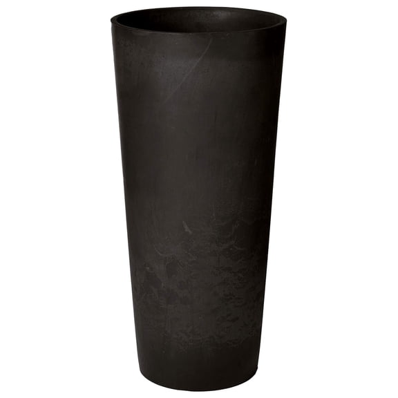 Exlonjet Garden Products PSW S32BK Contempo Tall Round Planter, 13 by 13 by 28-Inch, Black