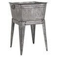 thumbnail image 1 of Exlonjet Multi Functional Galvanized Metal Tub on Stand, Gray, 1 of 5