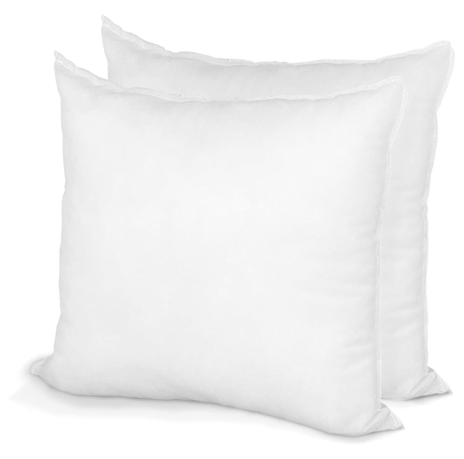 White 18" x 18" Polyester Pillow Inserts Set of 2