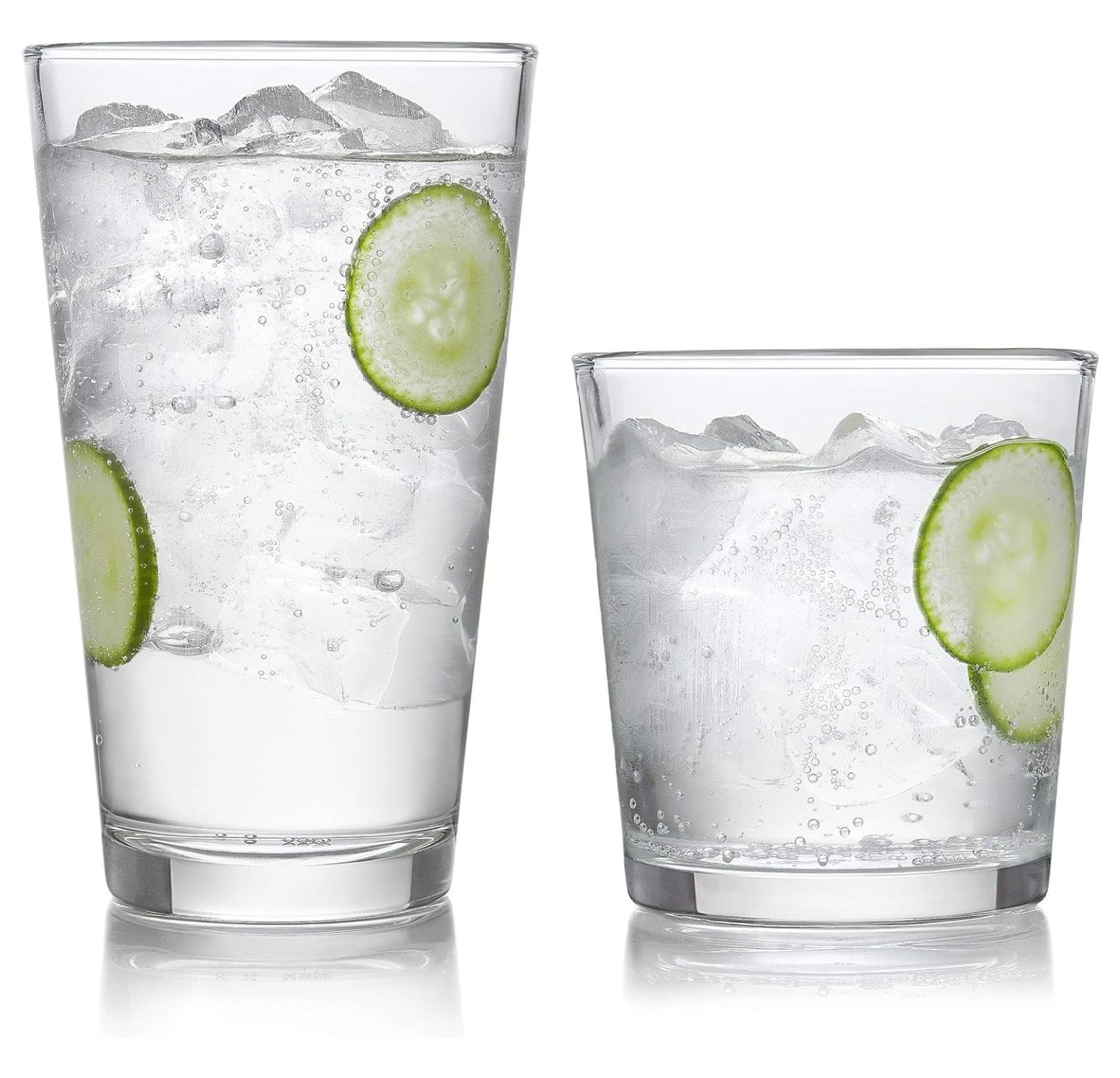 Preston Clear Glass 16-Piece Tumbler and Rocks Set
