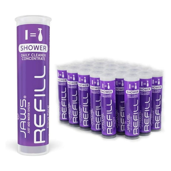 Exlonjet Shower Cleaner Refill Pods. Box of 24. Refillable Cleaning Supplies.