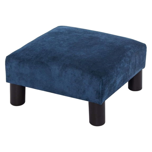 Exlonjet Small Ottoman – Footstool/Footrest - Geometric Art –15.7x15.7x8.1 inch Cuboid & Cylinder,