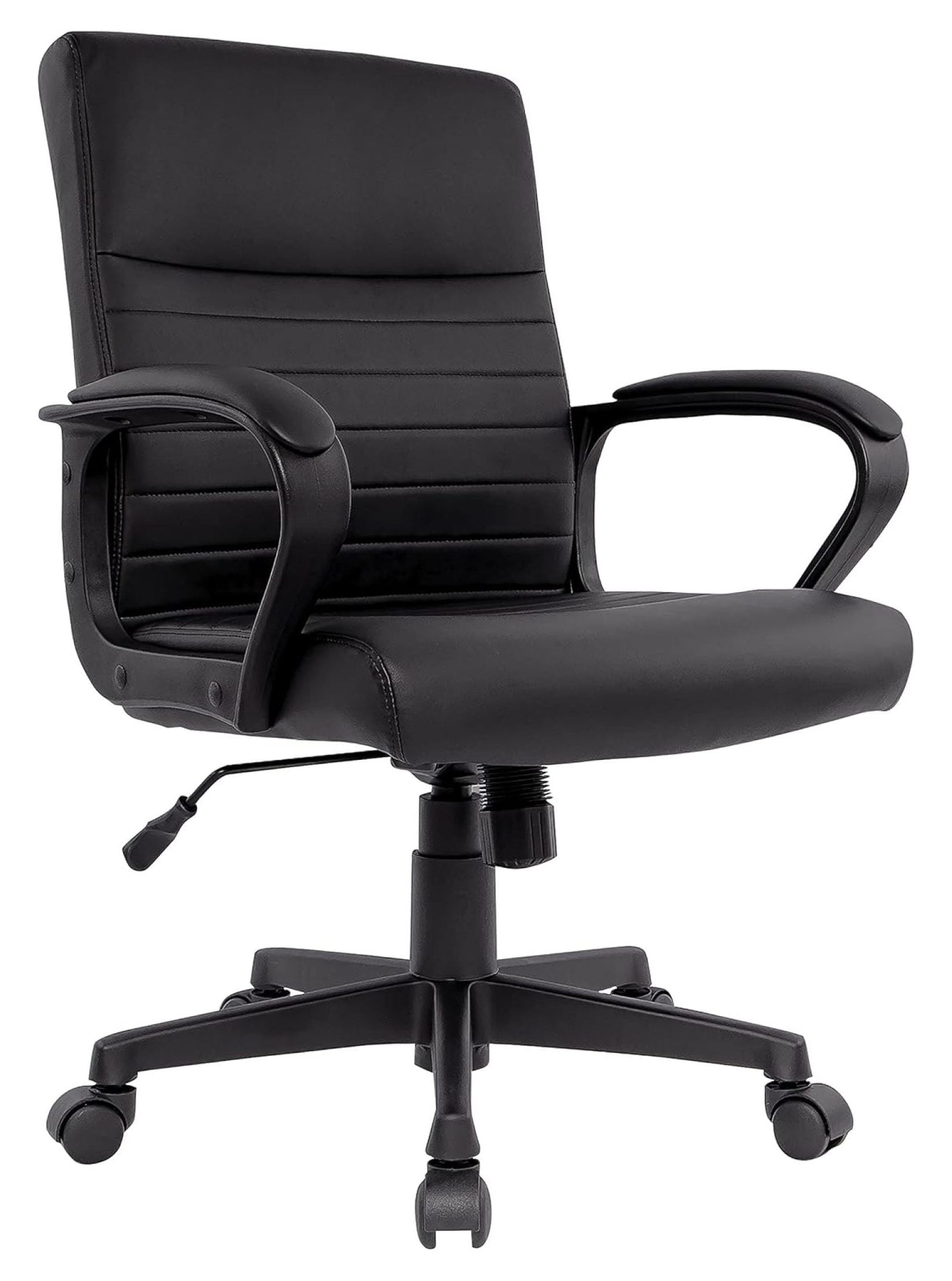 Tervina Executive Black Luxura Faux Leather Swivel Chair