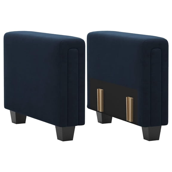 Exlonjet Velvet Armrest Module for Modular Sectional Sofa Couch Side Armrest for Sectional Modular Couch Blue