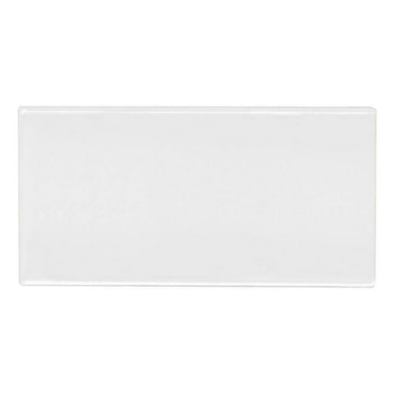 Exlonjet White Ceramic 3x6 Glossy Subway Wall Tile Backsplash for Kitchen, Bathroom Shower, Accent Decor, Fireplace (80 Pieces - Box of 10 sq.ft.)