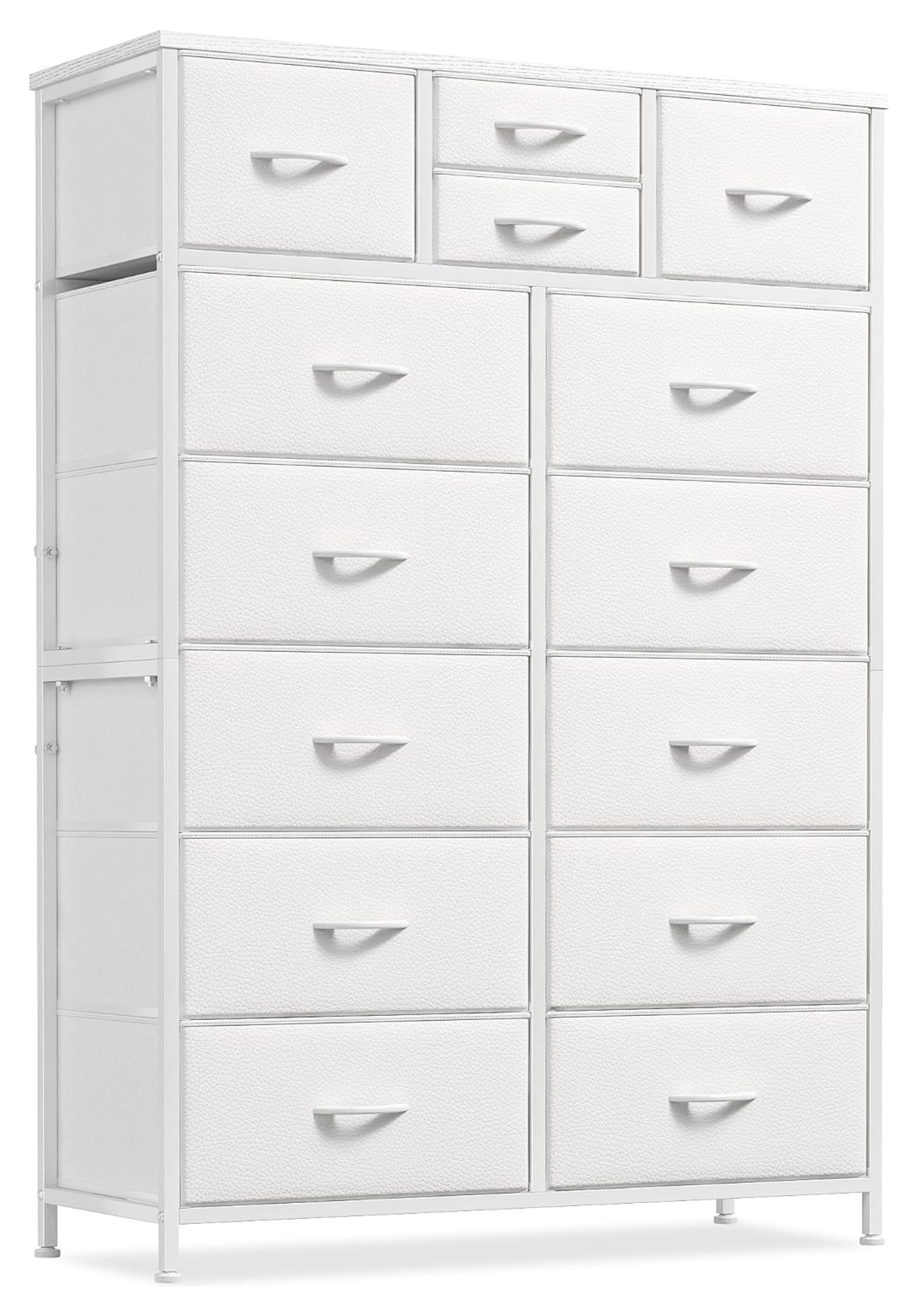Exlonjet White Dresser for Bedroom with 14 Drawers, Tall Dressers for