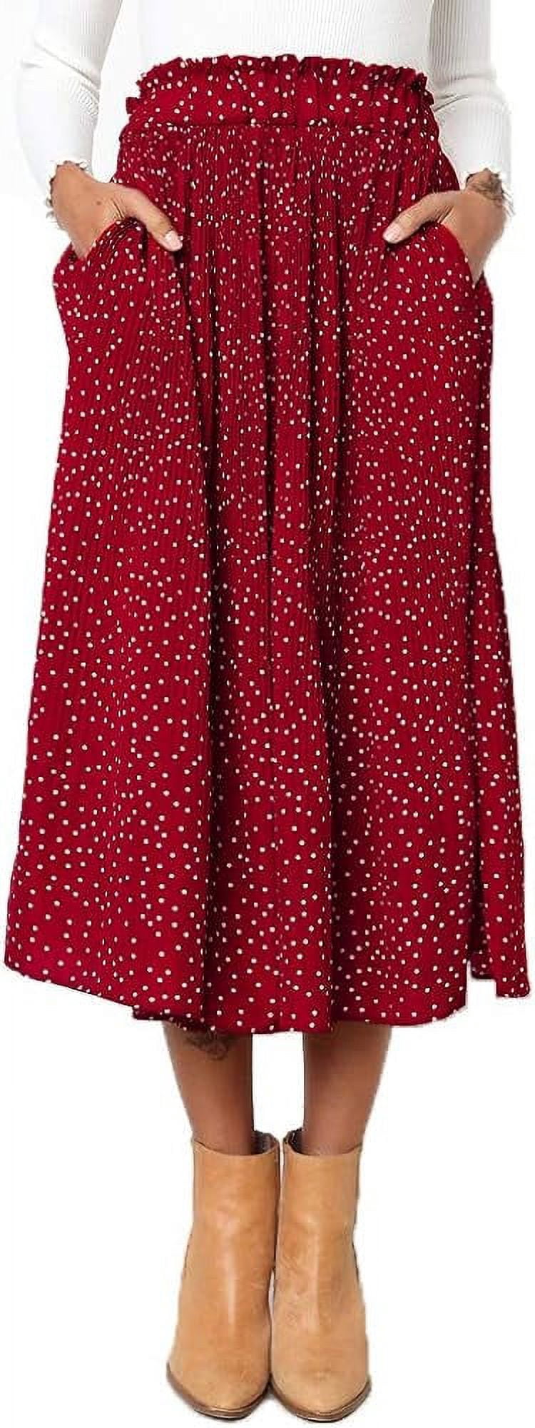 Polka Dot High Waist Tiered Skirt main image 0